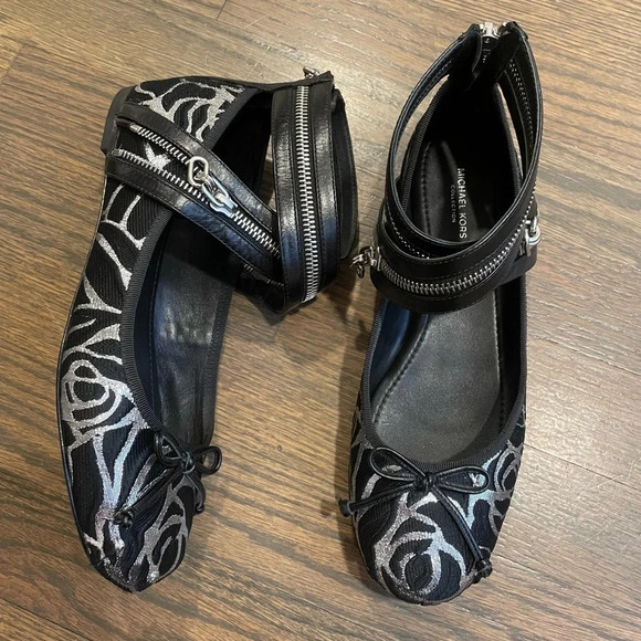 Michael Kors Collection Jacquard Metallic Ballet Flats EU 38 Made in Italy - Picture 11 of 11